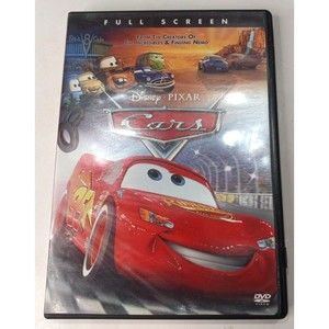 Cars Disney Pixar DVD Full Screen Lightening McQueen  Mater
